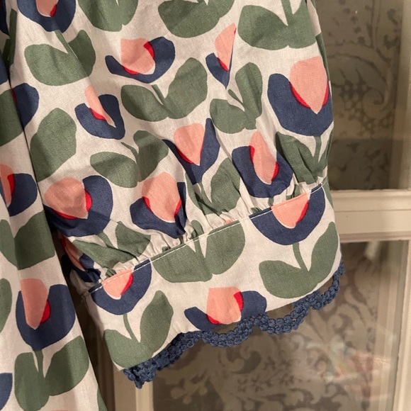 Floral puff sleeve spring blouse - Picture 4 of 5